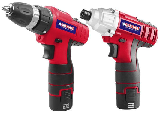 10.8V Kit - Drill Driver and Impact Drill - DURATOOL
