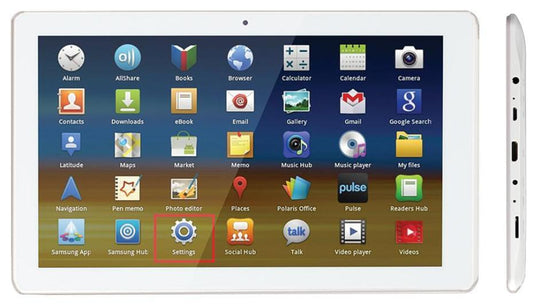 10.1" Quad Core Android Tablet 1GB 16GB, White - CELLO