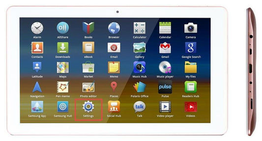 10.1" Quad Core Android Tablet 1GB 16GB, Gold - CELLO