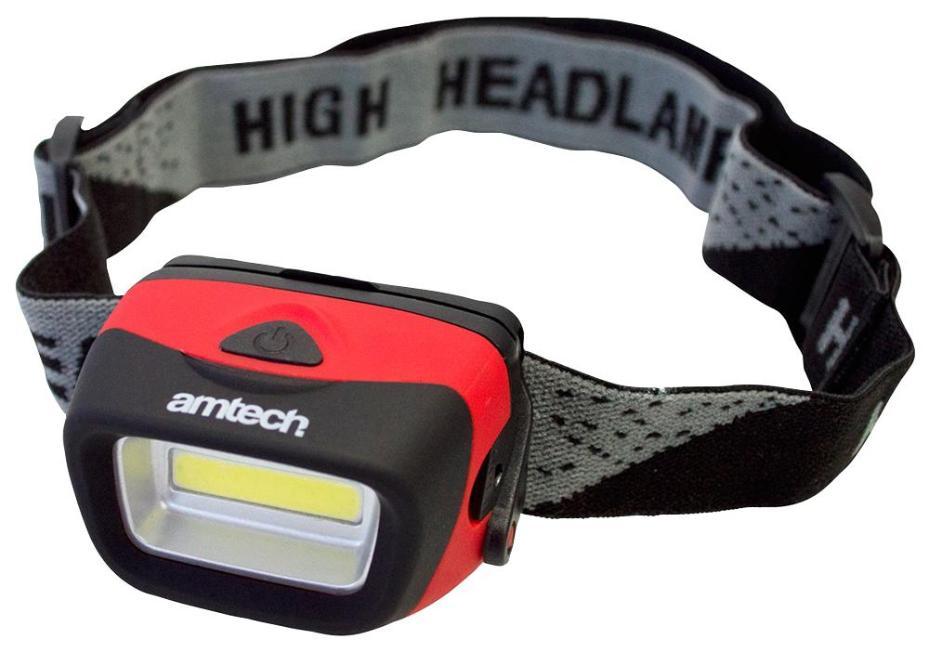3W COB LED Head Torch, 120 Lumens - AMTECH