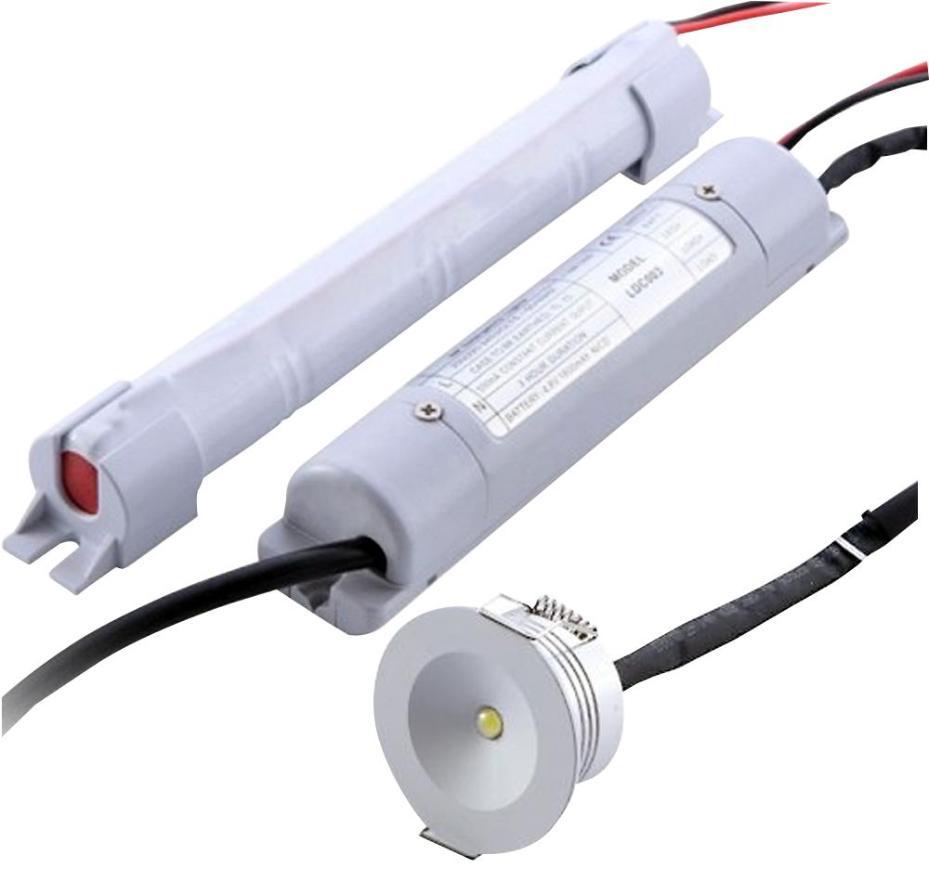 3W LED Emergency Downlight, 140lm, 5500K - V-TAC