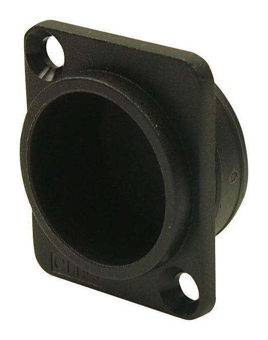 12mm Black Plastic Recessed Plate, Countersunk Holes - CLIFF ELECTRONIC COMPONENTS