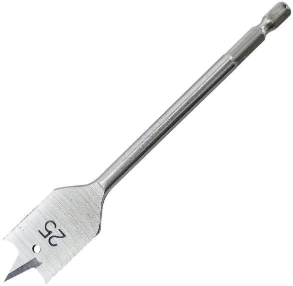 Flat Wood Drill Bit 25 x 152mm - TOOLPAK