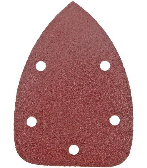 140mm 5 Holes 80 Grit Detail Sanding Pad - 10 Pack - TOOLPAK