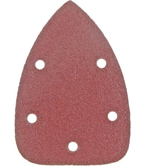 140mm 5 Holes 60 Grit Detail Sanding Pad - 10 Pack - TOOLPAK