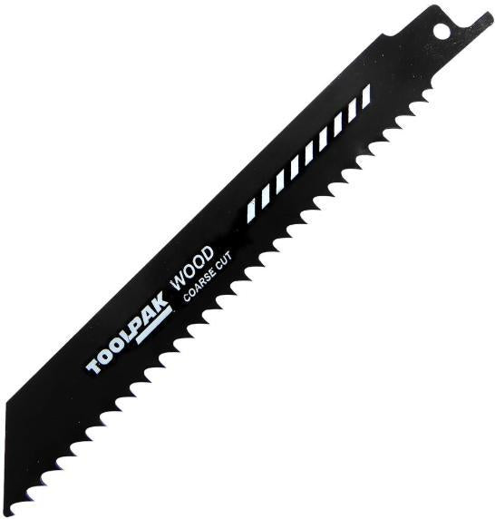 150mm 6TPI Reciprocating Saw Blades for Wood / Plasterboard - 5 Pack - TOOLPAK