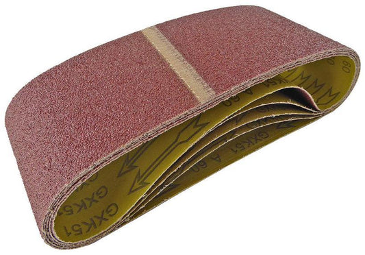 100 x 610mm 60 Grit Sanding Belt - 5 Pack - TOOLPAK