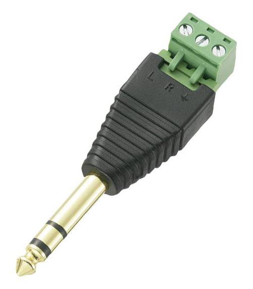 6.35mm Jack Stereo Plug to 3x Terminal Block Adaptor - CLEVER LITTLE BOX