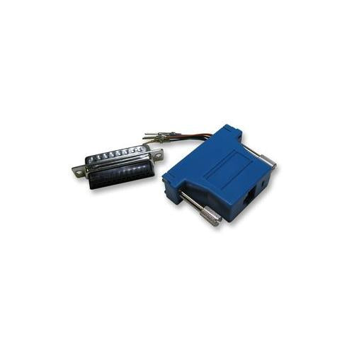 MHDA25PMJ8BK - MODULAR ADAPTOR 25WAY PLUG/BLUE