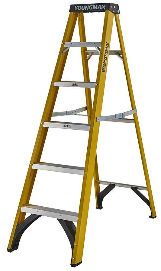 6 Tread Fibreglass Step Ladder - YOUNGMAN