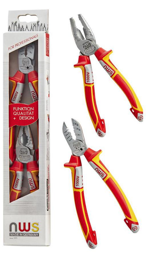 VDE Chrome Plier Set, 2 Piece - NWS