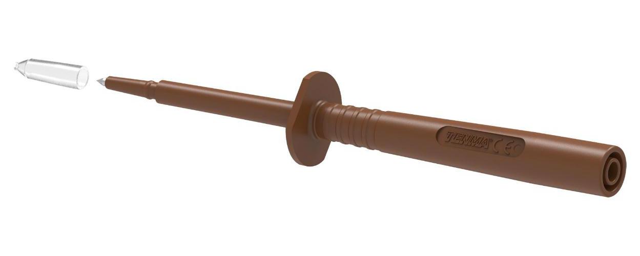 4mm Sharp Tip Test Probe, Brown - TENMA