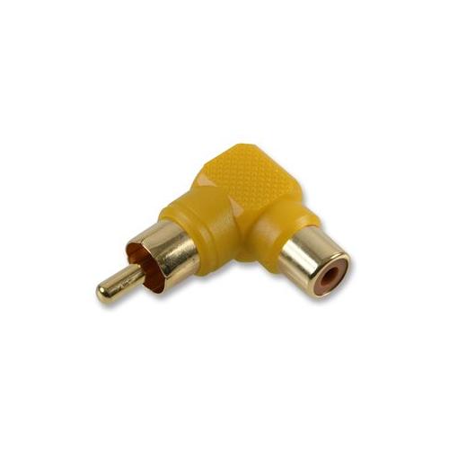 PRO SIGNAL - PSG02737 - PHONO ADAPTOR, 90DEG, GOLD, YEL