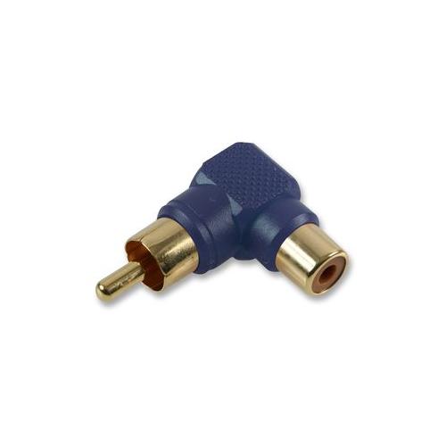 PRO SIGNAL - PSG02739 - PHONO ADAPTOR, 90DEG, GOLD, BLUE