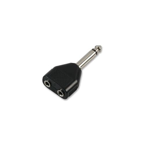PRO SIGNAL - PSG02742 - JACK ADAPTOR, 2X 3.5MM MONO TO 1/4" MONO