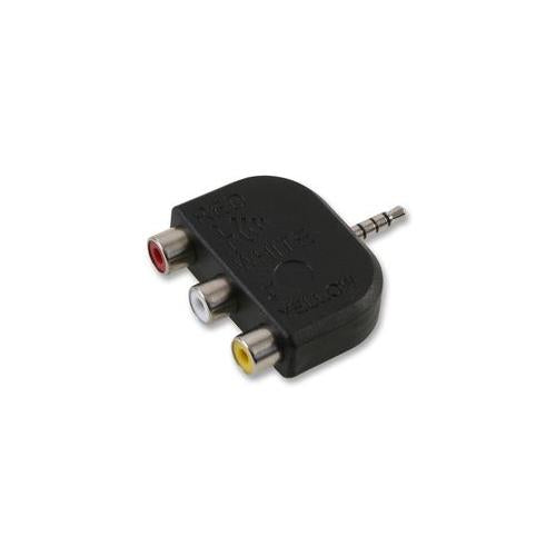 PRO SIGNAL - PSG02787 - 3 X PHONO TO 3.5MM 4 POLE JACK ADAPTOR