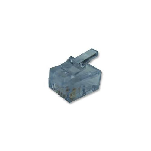 SENTINEL - 101-040600-14 - RJ11 PLUGS STRANDED WIRE/FLAT , 10 PACK