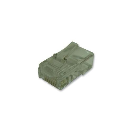 8P8C-R - RJ45 PLUG - ROUND ENTRY , 10 PACK