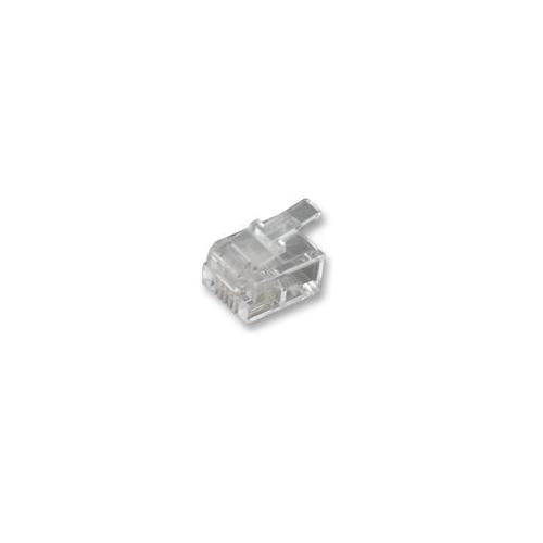 MH CONNECTORS - MHRJ116P4CR - PLUG, RJ11, ROUNDED, 6P4C