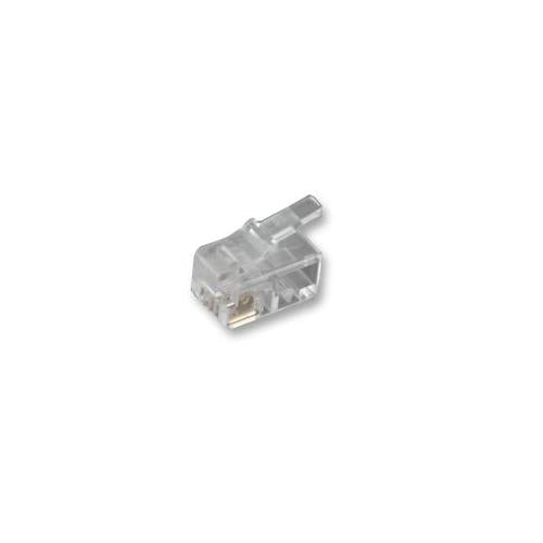 MH CONNECTORS - MHRJ224P4CF - PLUG, RJ22, FLAT, 4P4C