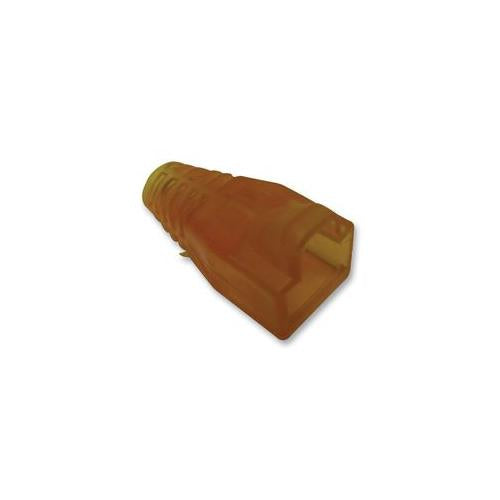 RJ45 Hood ORANGE - RJ45 HOOD TRANSLUCENT 10 PACK - ORANGE