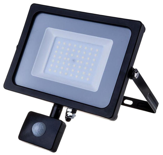 50W LED Floodlight with PIR, 4000K, 4250lm - V-TAC
