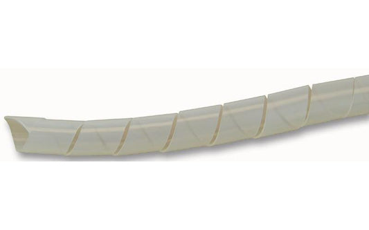 15mm Spiral Cable Wrap, Natural, 25m - CONCORDIA TECHNOLOGIES