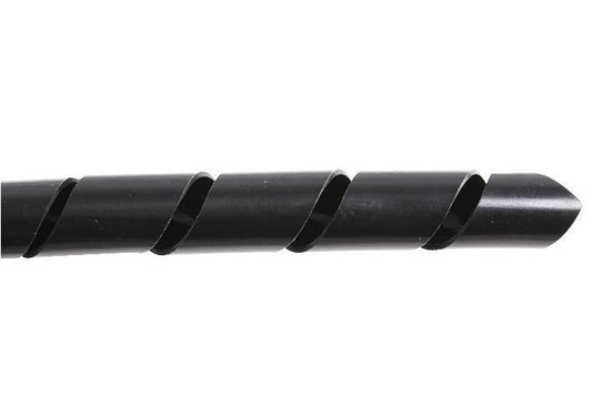 3mm Spiral Cable Wrap, Black, 10m - CONCORDIA TECHNOLOGIES