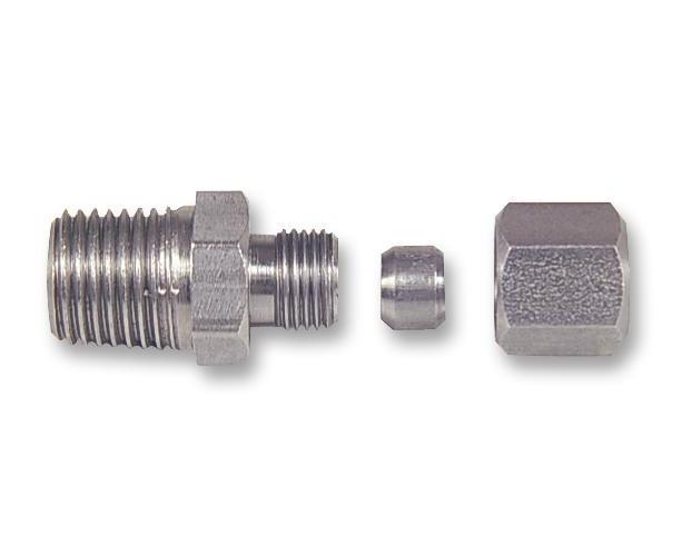 1/8" BSPT Tapered Stainless Steel Threaded Compression Gland - LABFACILITY