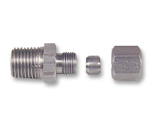 1/8" BSPT Tapered Stainless Steel Threaded Compression Gland - LABFACILITY
