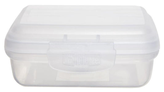 0.15L Clear Hinged Allstore Storage Box - 40mm x 80mm x 100mm - WHITEFURZE