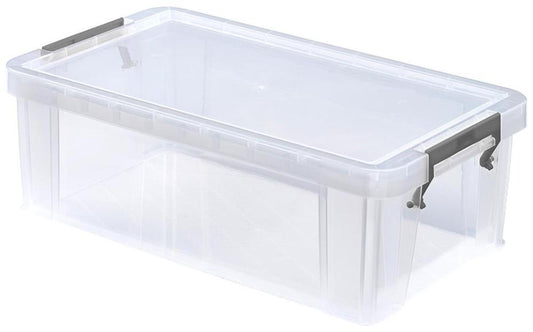 5.8L Clear Allstore Storage Box - 190mm x 120mm x 350mm - WHITEFURZE