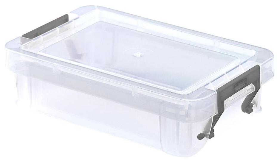 0.55L Clear Allstore Storage Box - 110mm x 50mm x 180mm - WHITEFURZE