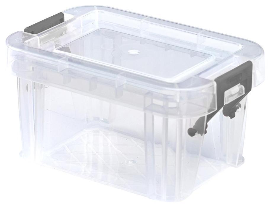 0.2L Clear Allstore Storage Box - 65mm x 50mm x 100mm - WHITEFURZE