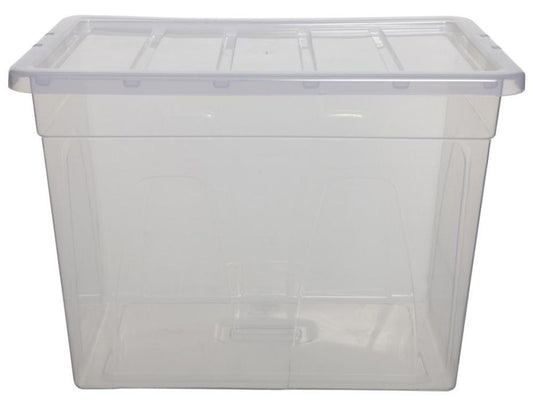 56cm 64L Spacemaster Maxi Storage Box - 410mm x 380mm x 560mm - WHITEFURZE