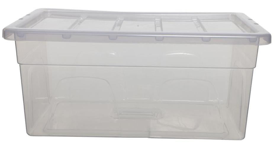 56cm 38L Spacemaster Midi Storage Box - 250mm x 380mm x 560mm - WHITEFURZE