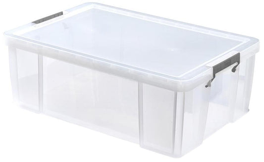 51L Clear Allstore Under Bed Storage Box - 440mm x 230mm x 660mm - WHITEFURZE
