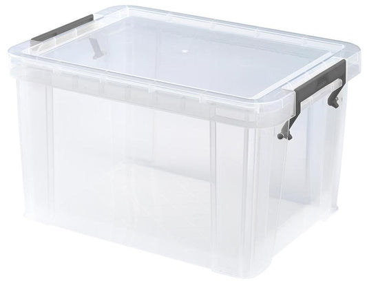 5L Clear Allstore Storage Box - 190mm x 150mm x 260mm - WHITEFURZE