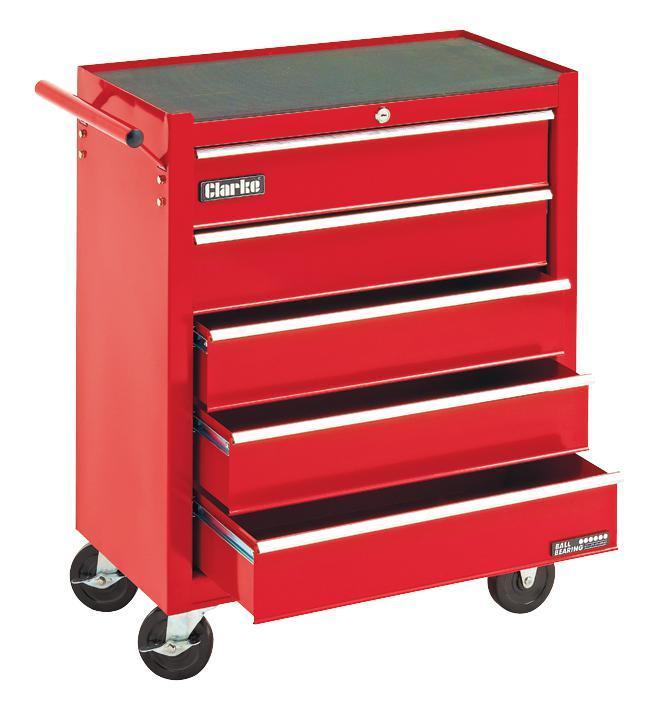 5 Drawer Roller Tool Cabinet - CLARKE INTERNATIONAL