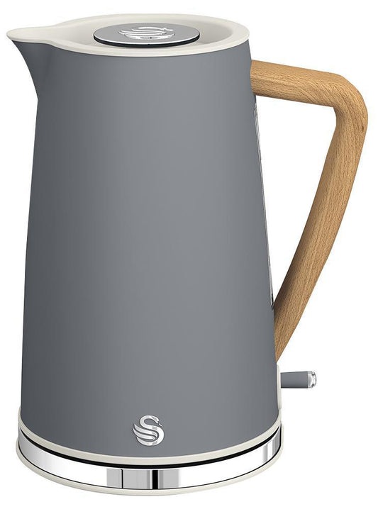 1.7L Nordic Style Cordless Kettle, Grey - SWAN