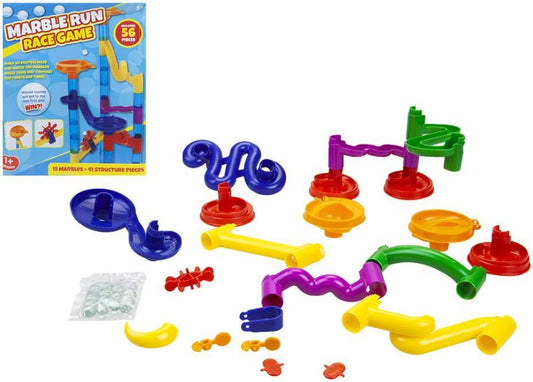 56 Piece Marble Run Race Game - PMS INTERNATIONAL