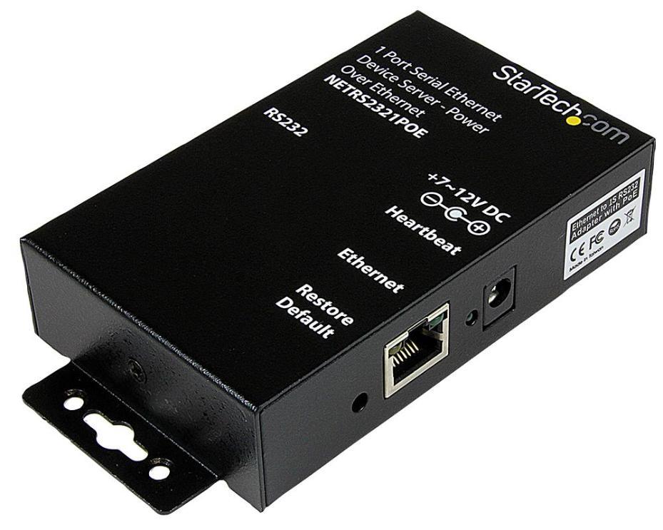 1 Port RS232 Serial Ethernet Device Server with PoE - STARTECH