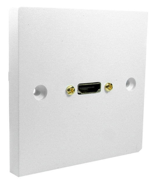 1 Gang Multimedia HDMI Wallplate, 5m Cable - TT ELECTRONICS
