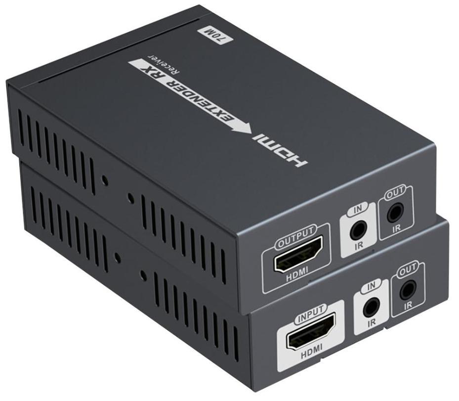 4K UHD HDMI over Cat5e / Cat6 HDBaseT Extender with IR, 70m - PRO SIGNAL