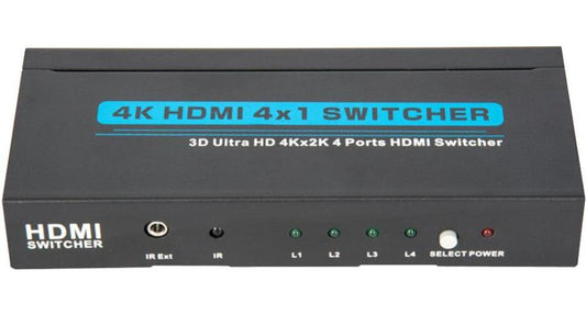4 Way 4K UHD 30Hz HDMI Switch - PRO SIGNAL