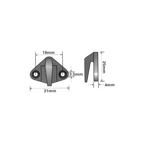 MP994B - PLASTIC CANOPY HOOK