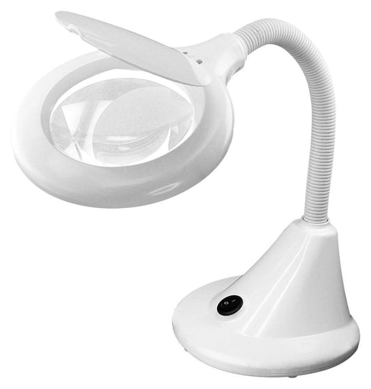 Compact Flexi LED Magnifier Lamp, 3 Dioptres, 6300K - LIGHTCRAFT