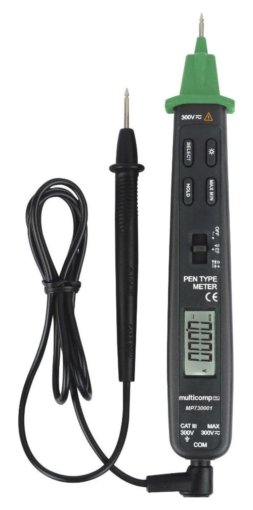 600V AC/DC Pen-Type Digital Multimeter - MULTICOMP PRO