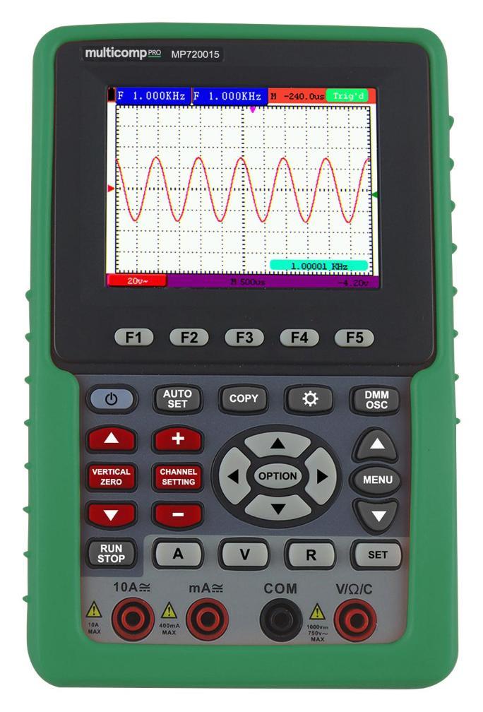 1-Channel Handheld Digital Storage Oscilloscope, 60MHz - MULTICOMP PRO