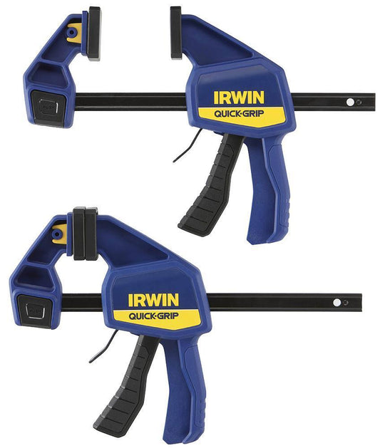 150mm (6") Medium Duty One-Handed Bar Clamps, 2 Pack - IRWIN QUICK-GRIP